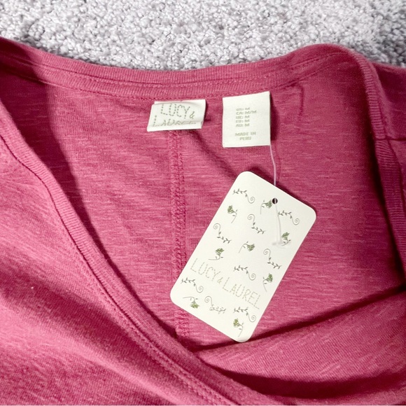 Lucy & Laurel New Pink Women’s Blouse Size Medium - Picture 6 of 6